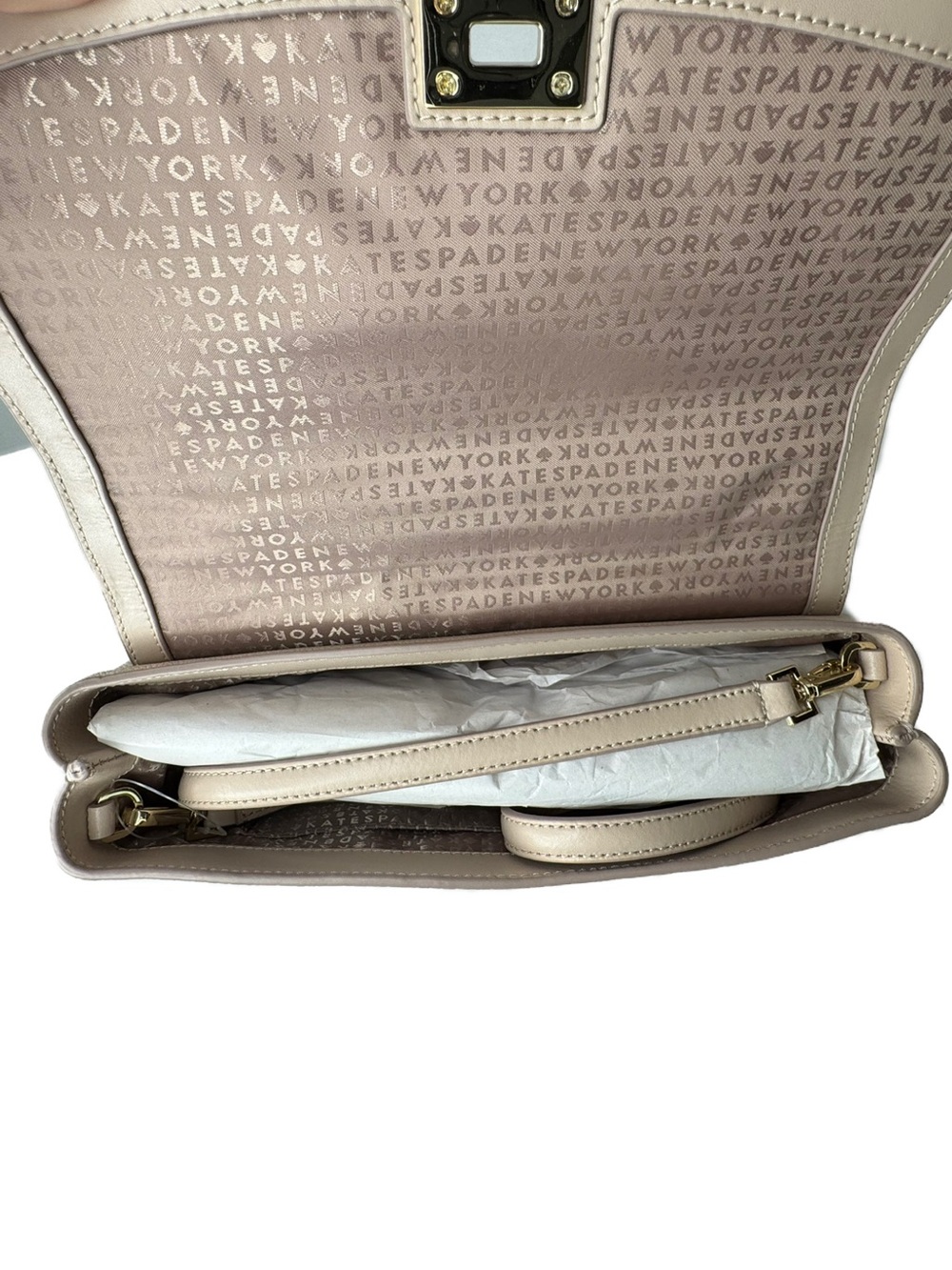 Kate Spade New York Serrano Place Pearl Dorina Beige Pink 249369 Bag NWT - Picture 15 of 16